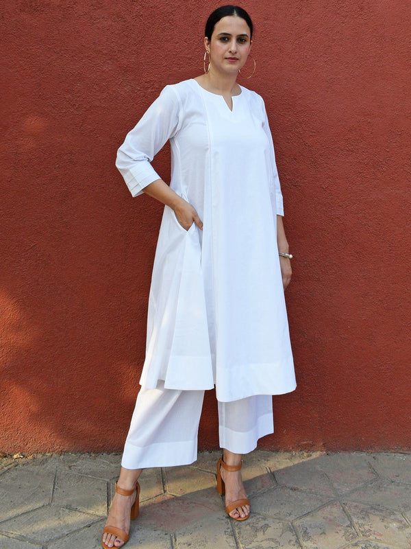 Elegant White Kurta Set