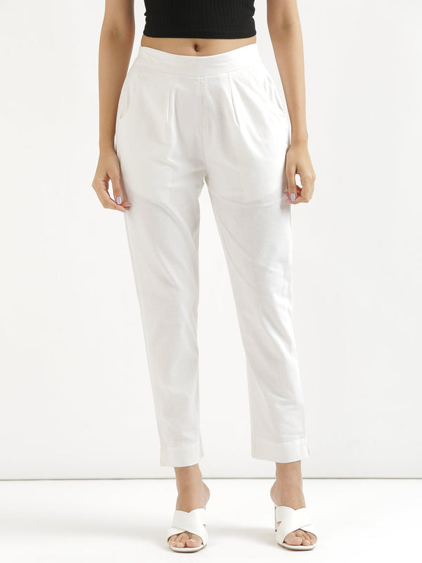 Comfy White Cotton Pants
