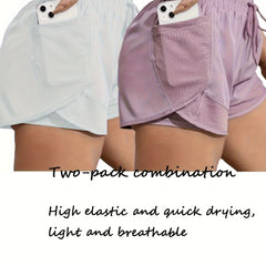 Chic Yoga Shorts Set