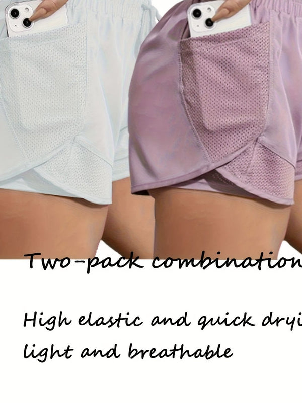 Chic Yoga Shorts Set