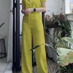 Short Sleeve Top & Pants Set