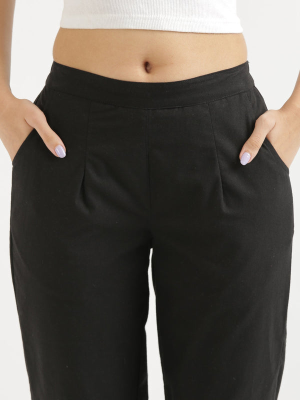 Classic Black Comfort Pants