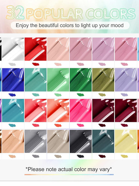 Vibrant Gel Nail Polish Set