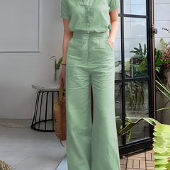 Short Sleeve Top & Pants Set