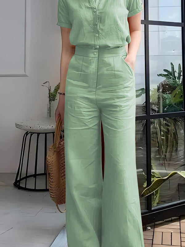 Short Sleeve Top & Pants Set