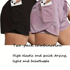 Chic Yoga Shorts Set