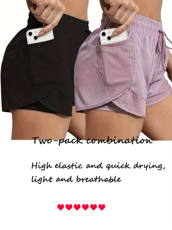 Chic Yoga Shorts Set