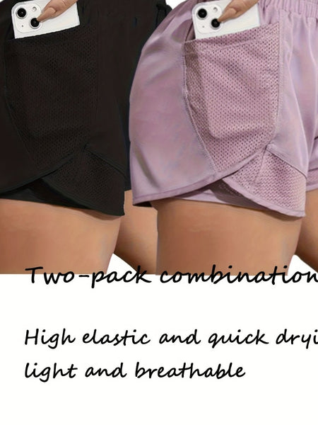 Chic Yoga Shorts Set