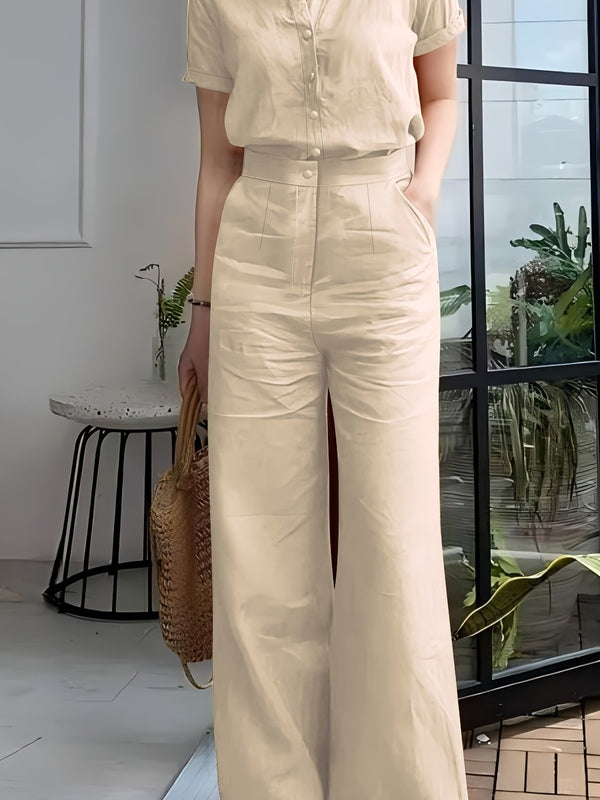 Short Sleeve Top & Pants Set