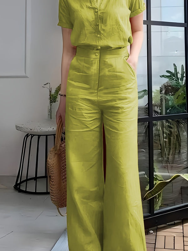 Short Sleeve Top & Pants Set