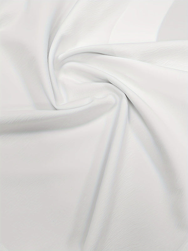 Solid Color Two-piece Set, Sleeveless V Neck Tank Top