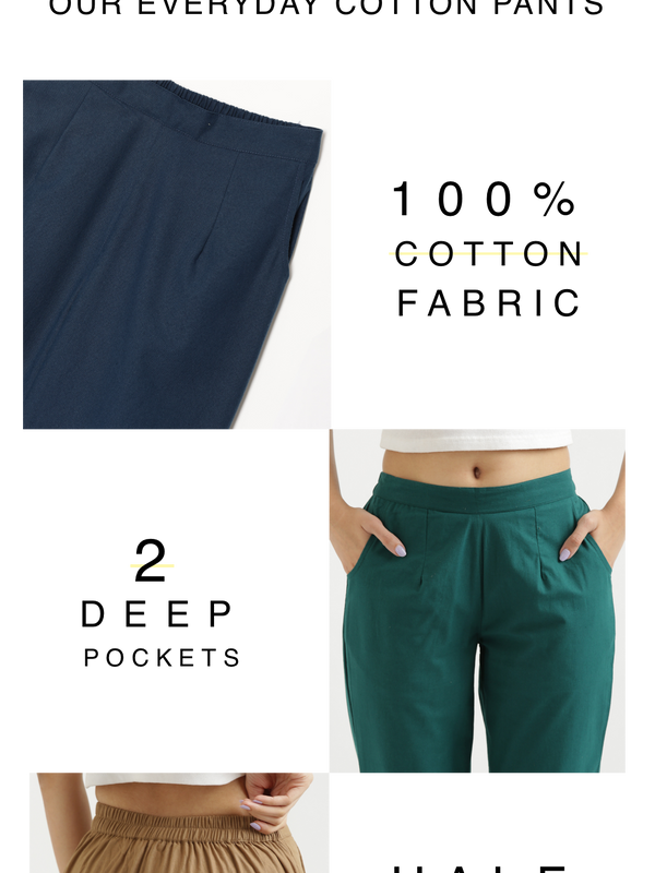 Comfy White Cotton Pants