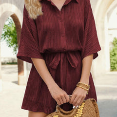 Chic Lace-Up Romper