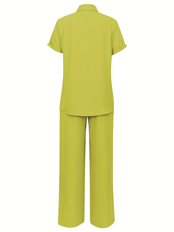 Short Sleeve Top & Pants Set