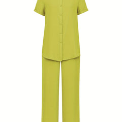 Short Sleeve Top & Pants Set