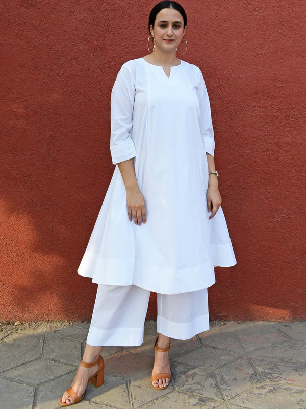 Elegant White Kurta Set