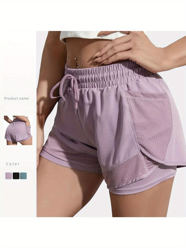 Chic Yoga Shorts Set