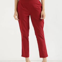 Maroon Cotton Pant