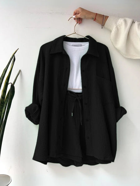 Moonlight Mood – Two-Piece Cotton Ensemble