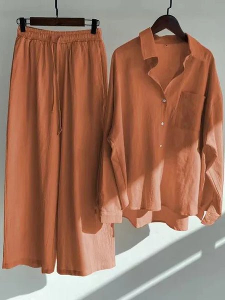 fashionable Women's Slacks Cotton Shirt 2.0