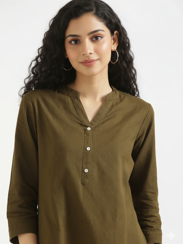 Cotton Short Kurta For Women